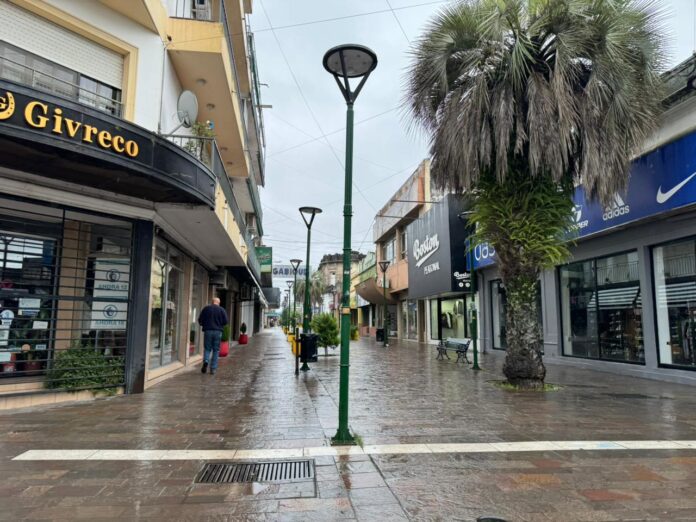 lluvia peatonal